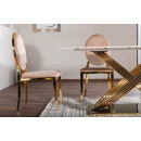 Стул SIGNAL KING Velvet Bluvel 28 бежевый/золотой